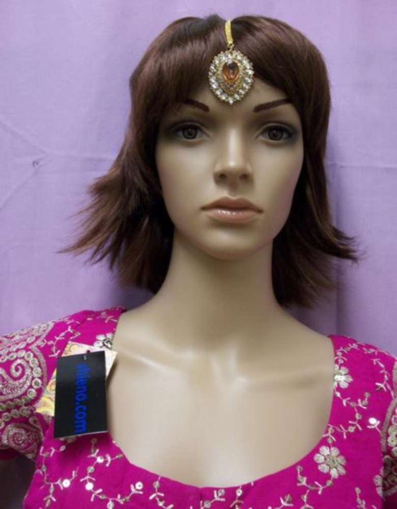 Maang Tikka, Golden Kundan Stone Tikka Head Jewelry 36431 Buy Mang